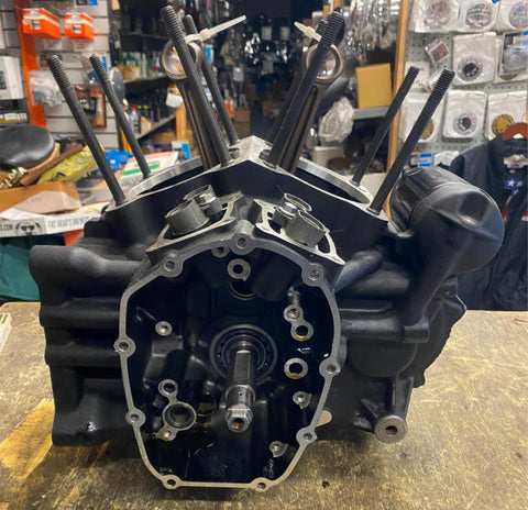 117 M8 milwaukee Eight Engine Motor Crank Cases Bottom end Harley Softail 4k