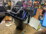 OEM Vivid Black Saddlebags Harley Touring FLH Ultra Classic road King glide 93-1