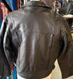 NEW UNIK ULTRA LEATHER MOTORCYCLE JACKET LADIES SIZE 2X ZIP OUT LINING VENTED