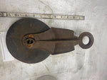 Vtg Antique ship Sail Boat Riggin Block Tackle Pulley Wood Cast 1800's Meyers