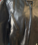 HIGHWAY HAWKS LADIES SIZE 46 LEATHER MOTORCYCLE JACKET VENTED ZIPOUT LINER