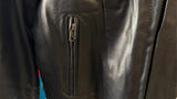 HIGHWAY HAWKS LADIES SIZE 46 LEATHER MOTORCYCLE JACKET VENTED ZIPOUT LINER