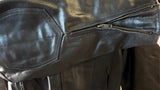 HIGHWAY HAWKS LADIES SIZE 46 LEATHER MOTORCYCLE JACKET VENTED ZIPOUT LINER