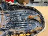Vtg OEM Harley Buddy Seat Panhead Knucklehead Flathead Good Base Rat bike FLH