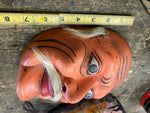 Antique Wood Noh masks traditional theater mask Play Old Man Store Keeper Vtg