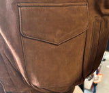 UNIK PREMIUM LADIES SIZE EXTRA LARGE BROWN LEATHER MOTORCYCLE JACKET