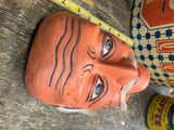 Antique Wood Noh masks traditional theater mask Play Old Man Store Keeper Vtg