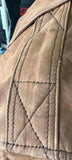 UNIK PREMIUM LADIES SIZE EXTRA LARGE BROWN LEATHER MOTORCYCLE JACKET