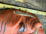 Antique Wood Noh masks traditional theater mask Play Old Man Store Keeper Vtg