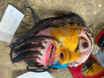 Antique Wood Noh masks traditional theater mask Play Samuri WArrior Ninja!