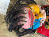 Antique Wood Noh masks traditional theater mask Play Samuri WArrior Ninja!