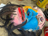 Antique Wood Noh masks traditional theater mask Play Samuri WArrior Ninja!