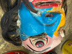Antique Wood Noh masks traditional theater mask Play Samuri WArrior Ninja!
