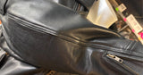 UNIK ULTRA UNISEX SIZE LARGE LEATHER MOTORCYCLE JACKET VENTED ZIPOUT LINER