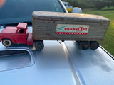 Vtg 1960s Made USA All State Highway Jet Fast Freight Semi Toy Pressed Steel