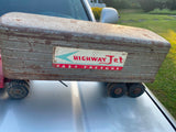 Vtg 1960s Made USA All State Highway Jet Fast Freight Semi Toy Pressed Steel