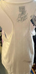 LETHAL ANGEL LADIES SIZE SMALL TANK TOP WHITE/PURPLE PAINTED SOUL