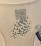 LETHAL ANGEL LADIES SIZE 2X TANK TOP WHITE/PURPLE PAINTED SOUL