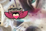 LETHAL ANGEL LADIES SIZE 2X TANK TOP WHITE/PURPLE PAINTED SOUL