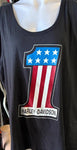 OEM HARLEY DAVIDSON LADIES SIZE 3W TANK TOP BLACK #1 logo USA" BIKER CHICK