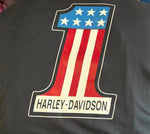 OEM HARLEY DAVIDSON LADIES SIZE 3W TANK TOP BLACK #1 logo USA" BIKER CHICK