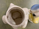 Vintage 1940s Made In USA Ceramic Walt Disney Donald Duck Cookie Jar