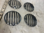 Chrome Turn signal Lens Covers Trim Harley Touring FLH Heritage Softail Grill