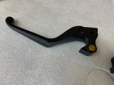 Black Brake Clutch Lever Set Harley Sportster 883 1200 Iron Forty Eight 2014^