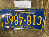 Vtg 1972 MV Motor Vehicle Dealer License Plate Tag Pa Pennsylvania Auto Truck!