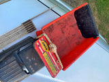 RARE Vtg Marx Hydraulic Tin Toy Dump truck 1950s Metal 12" Blue Red