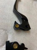 Black Brake Clutch Lever Set Harley Sportster 883 1200 Iron Forty Eight 2014^