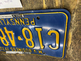 Vtg 1972 MV Motor Vehicle Dealer License Plate Tag Pa Pennsylvania Auto Truck!