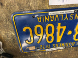 Vtg 1972 MV Motor Vehicle Dealer License Plate Tag Pa Pennsylvania Auto Truck!