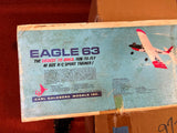 Vintage Carl Goldberg Eagle 63 RC Balsa Wood  Model Airplane Kit