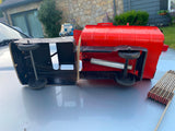 RARE Vtg Marx Hydraulic Tin Toy Dump truck 1950s Metal 12" Blue Red