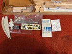 Vintage Carl Goldberg Eagle 63 RC Balsa Wood  Model Airplane Kit