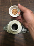 Vtg 1970 Rush To The Rockies Rocky Mountain Jim Beam Bottle Club EMPTY Decanter