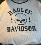HARLEY DAVIDSON LADIES SIZE 3X SKULL PRINT THUNDER HARLEY DAVIDSON SHARON PA