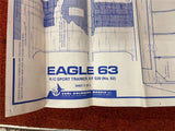 Vintage Carl Goldberg Eagle 63 RC Balsa Wood  Model Airplane Kit