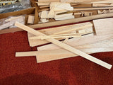 Vintage Carl Goldberg Eagle 63 RC Balsa Wood  Model Airplane Kit