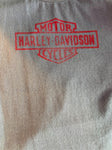HARLEY DAVIDSON LADIES SIZE LARGETANK TOP BLUE WITH RED PRINT