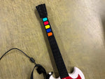 Sony PlayStation 2 PS2 Guitar Hero Red Octane SG Control White Untested W/ Strap