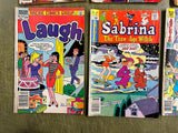 Vintage 1970s Lot Of 7 Archie Series Comic Books Reggie And Me Sabrina Witch