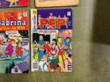 Vintage 1970s Lot Of 7 Archie Series Comic Books Reggie And Me Sabrina Witch