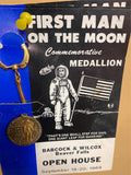 Babcock & Wilcox B&W Beaver Falls 1st man on moon Commemorativ Medallion Key Fob