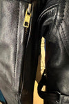 BISON LEATHER CO. LADIES SIZE 2XL MOTORCYCLE JACKET ZIP OUT LINER VENTED