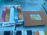 Foil Paper Parklane Printed Cardstock Summers end tuxedos Art Supplies Stick Lot
