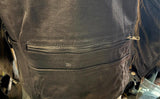BISON LEATHER CO. LADIES SIZE 2XL MOTORCYCLE JACKET ZIP OUT LINER VENTED