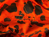 Large Red Lodge Orange Camo Hunting Jacket Coat Hood lotsa pockets 3/4 big large