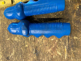 Rare Vtg Blue Snoopy Bicycle Handlebar Grips 7/8" Bars Peanuts Muscle Bike Banan